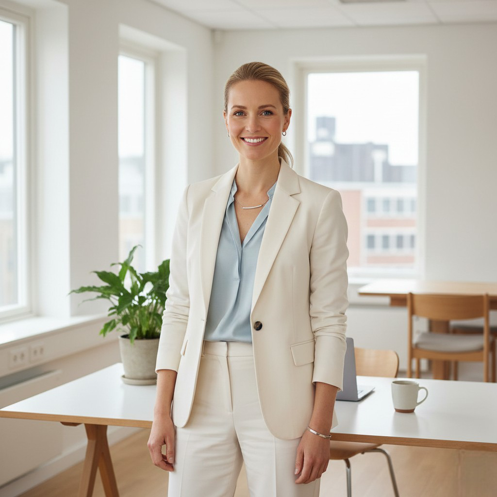 Anika Johansson - Business Development Director, scandinavian woman, professional headshot