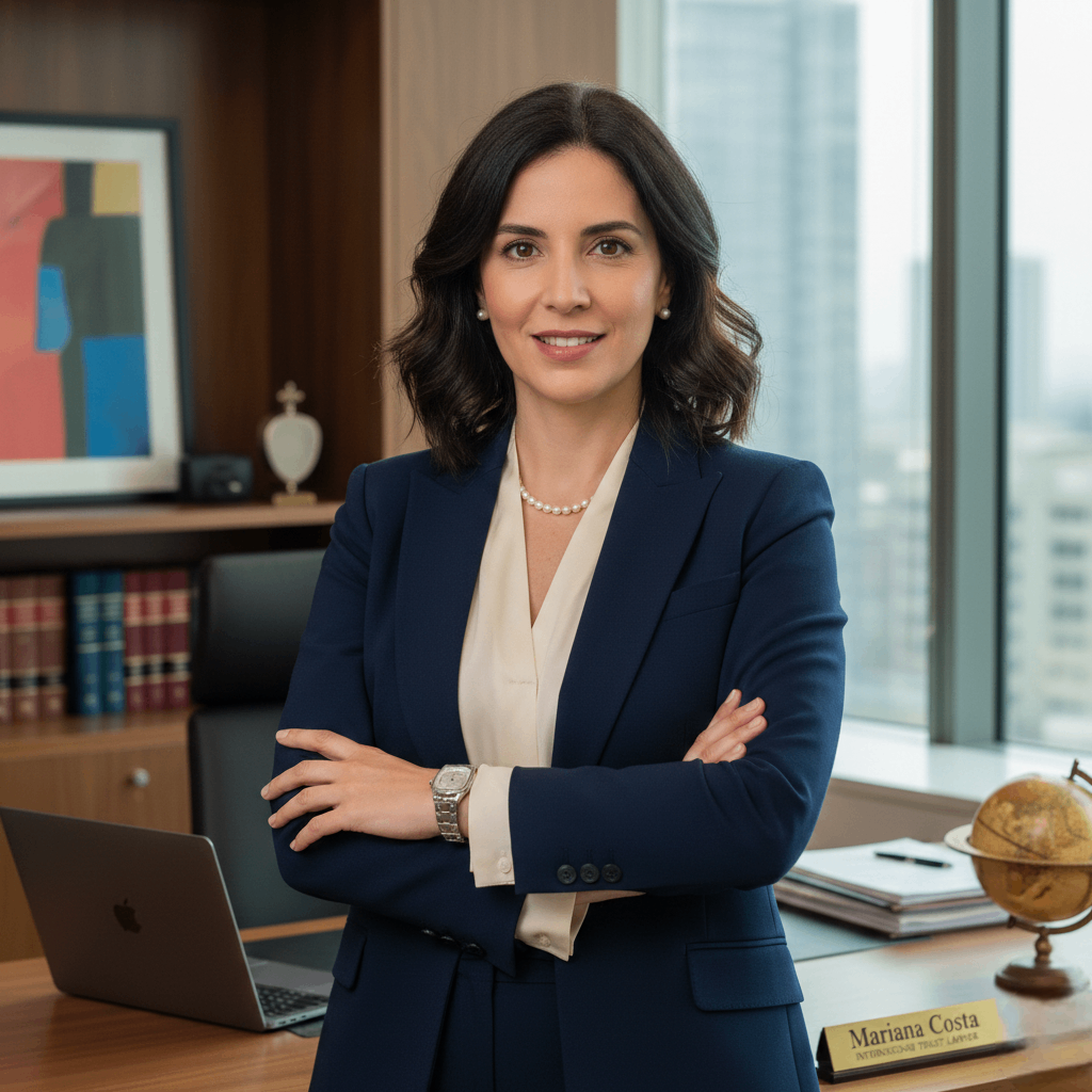 Mariana Costa - International Trust Lawyer, professional woman, approachable yet serious